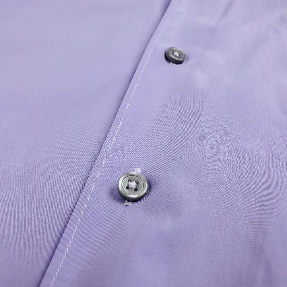 Ermenegildo Zegna Current Solid Purple Dress Shir… - image 7